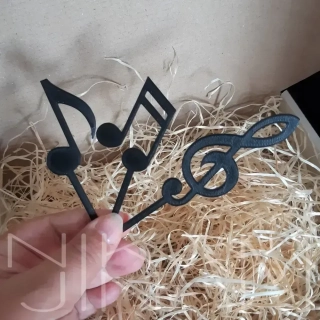 Dortový zápich Sada noty